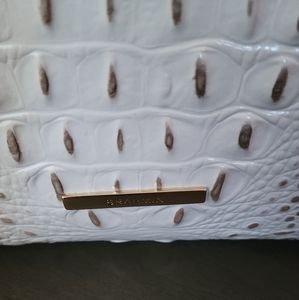 Brahmin handbag, white, large